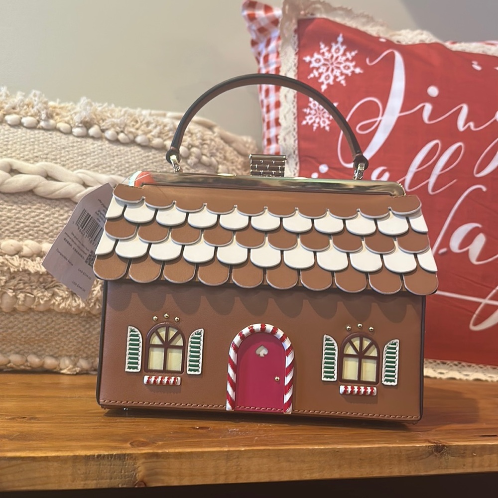 Kate Spade Gingerbread House Crossbody Bag, NWT